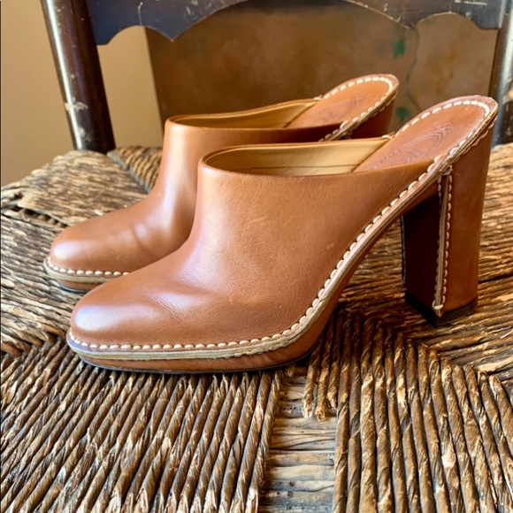 ✨Tod’s Luggage Color Platform Block Heel Clogs✨6✨ - Picture 10 of 15